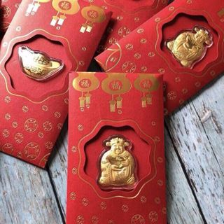 Bao Lì Xì Thần Tài Mạ Vàng
