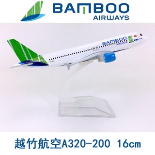 Máy bay mô hình kim loại Bamboo Airways Airline - 16cm giá sỉ