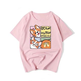Áo Thun Nữ Form Rộng Thoải Mái áo phông ulzzang Dáng Yêu Cún Con Trắng Đen Hồng Tím Chọn
