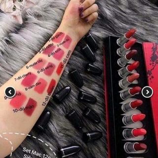 son lì Son thỏi siêu lì màu đẹp tone đỏ
