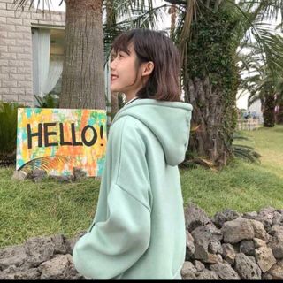 HOODIE DÂY KÉO DÁNG RỘNG MÀU XANH NGỌC BIGSIZE  M L XL XXL