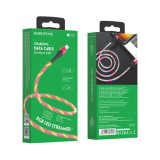 Dây cáp sạc đèn led BU19 Borofone cổng Micro USB