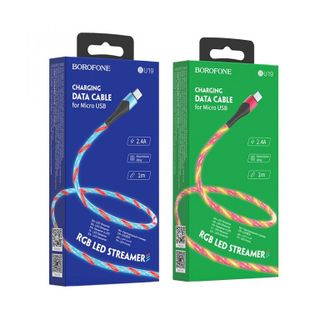Dây cáp sạc đèn led BU19 Borofone cổng Micro USB
