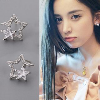 Bông Tai Nữ Hoa Tai Phong cách Hàn Quốc được chế tác từ Bạc cao cấp