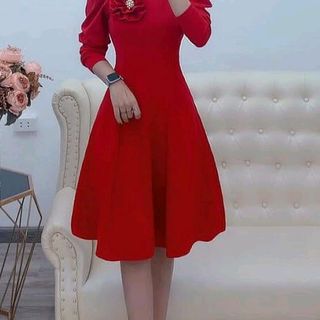 đầm thiết kế dáng xòe hàng