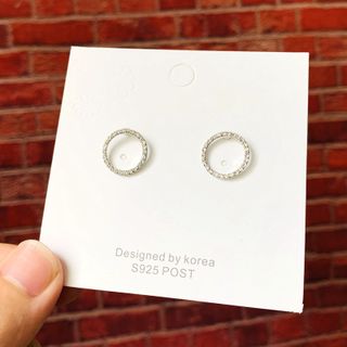 Bông Tai Nữ Bạc phong cách Hàn Quốc