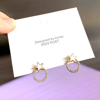Bông Tai Nữ Bạc phong cách Hàn Quốc