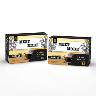 Cà phê sữa hòa tan Meet More 330g Hộp 15 Gói