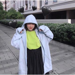 ÁO KHOÁC HOOODIE DÂY KÉO NAM NỮ BIGSIZE GIÁ RẺ MÀU XANH LAM