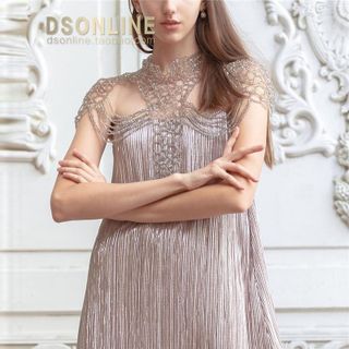 Đầm Kim Tuyến Rũ Dập Li Đính Cườm Lấp Lánh