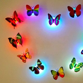bướm dán tường có đèn có sẵn pin nhé giá sỉ