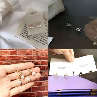 Bông Tai Nữ Phong cách Hàn Quốc được chế tác từ Bạc cao cấp