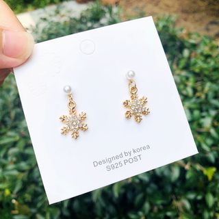 Bông Tai Nữ Phong cách Hàn Quốc được chế tác từ Bạc cao cấp