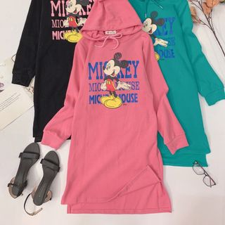 Đầm thun có nón Mickey giá sỉ