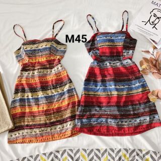 Đầm thổ cẩm 2 dây