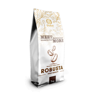 Cà phê Robusta mộc cao Meet More 1Kg