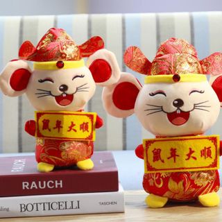 Chuột bông thần tài mang tài lộc 2020 30cm