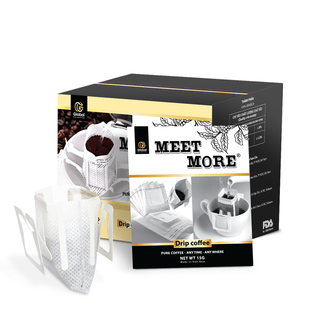Cà phê Arabica phin giấy Meet More 150g Hộp 10 Gói