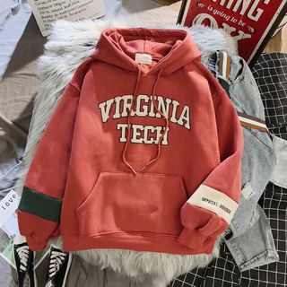 Áo hoodie nam nữ in chữ VIRGINA