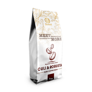 Cà phê Culi Robusta mộc Meet More 1Kg