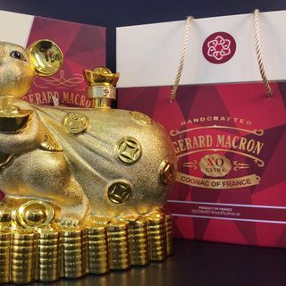 Chuôt mạ vàng Pháp cognac XO chai 2lit giá siêu rẻ