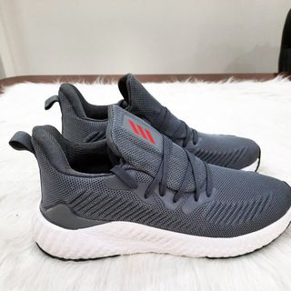 Giày thể thao nam kiểu sneaker màu xám vân gân nổi Mã 9037 X