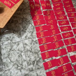Bao lì xì thư pháp