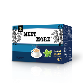 Cà phê bạc hà hòa tan Meet More 330g Hộp 15 Gói