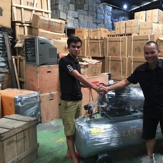 Phân phối máy nén khí Lucky 150L 55 Hp