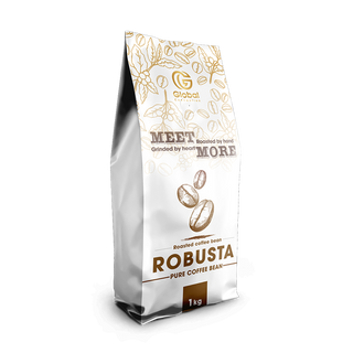 Cà phê Robusta mộc Meet More 1Kg