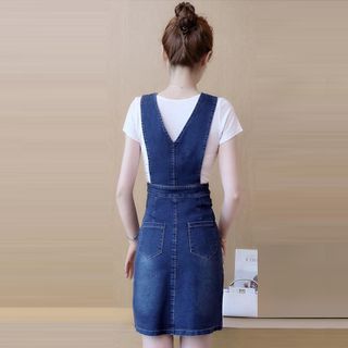 Đầm Yếm Cutout Eo Phối Dây Kéo