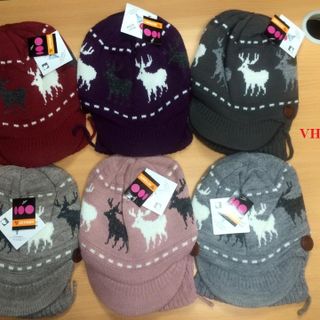 Mũ lưỡi trai len trẻ con hình hươu VH2392