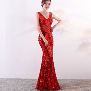 Đầm Dạ Hội dự tiệc châu Âu Cao Cấp SV40