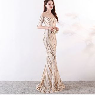 Đầm Dạ Hội dự tiệc châu Âu  Cao Cấp SV38