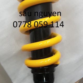 Phuộc sau ex 150 màu vàng