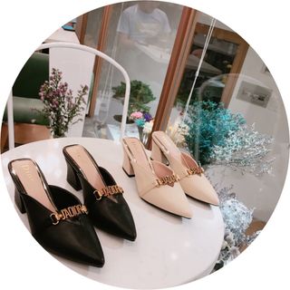 Dép sục got vuông chất da