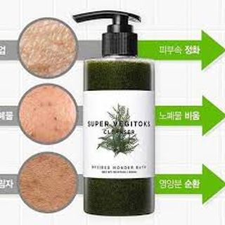 sữa rửa mặt rau củ quả hàn quốc Sữa Rửa Mặt Sủi Bọt 3 in 1 Bivybes Wonder Bath Super Vegitoks Cleanser giá sỉ