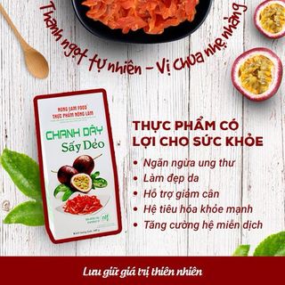 Vỏ Chanh Dây Sấy Dẻo Nông Lâm Food Dried Passion - 100 Từ Thiên Nhiên