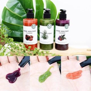 sữa rửa mặt rau củ quả hàn quốc Sữa Rửa Mặt Sủi Bọt 3 in 1 Bivybes Wonder Bath Super Vegitoks Cleanser