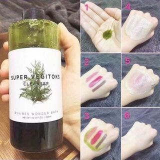 sữa rửa mặt rau củ quả hàn quốc Sữa Rửa Mặt Sủi Bọt 3 in 1 Bivybes Wonder Bath Super Vegitoks Cleanser