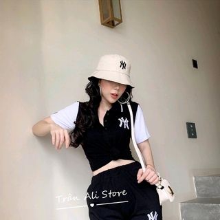 Set bộ Ny thêu cổ trụ năng động siêu Hot