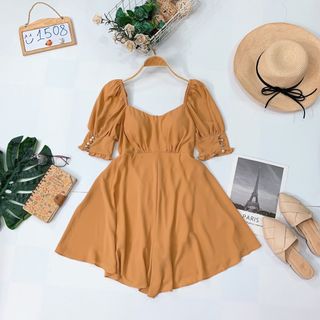 Jumpsuit cúp ngực form đầm