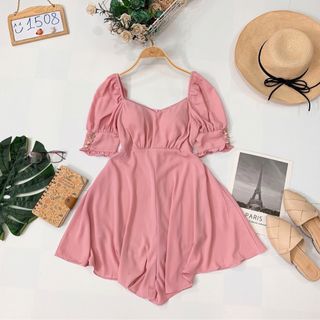 Jumpsuit cúp ngực form đầm