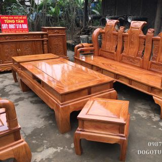 Ghế Tần Thủy Hoàng Tay 14 Gỗ Gõ Đỏ