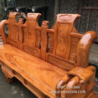Ghế Tần Thủy Hoàng Tay 14 Gỗ Gõ Đỏ