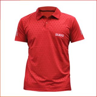 Áo thể thao DIAVO ngắn tay CỔ BẺ họa tiết TỔ ONG chất đẹp trẻ trung khỏe khoắn thời trang co giãn thoáng mát phù hợp với mọi lưa tuổi