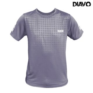 Áo thể thao DIAVO ngắn tay CỔ TRÒN họa tiết CARO chất đẹp trẻ trung khỏe khoắn thời trang co giãn thoáng mát phù hợp với mọi lưa tuổi