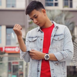 Quần jean nam xanh rách đậm CELEB 9A02
