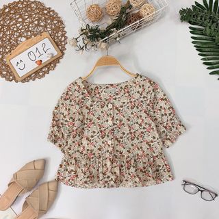 Áo babydoll hoa nhí xinh xắn