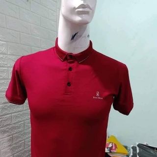 Áo thun nam cổ bẻ màu đỏ